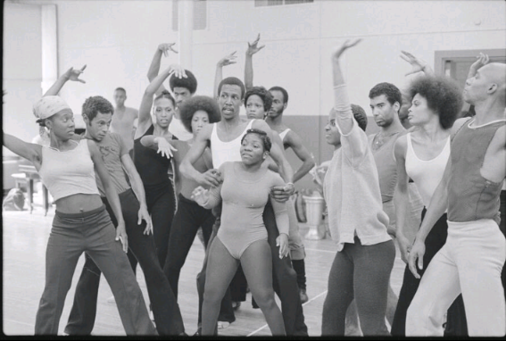 Andy Torres second to the left. The original cast of the broadway hit The Wiz.